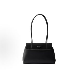 PRADA Bonnie Enamel Tri-Shaped Metal Logo Tote Bag Mini Women's