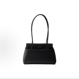 PRADA Passage Enamel Metal Triangle Logo Shoulder Bag Medium Women's Style