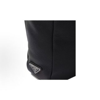 PRADA Prada Embossed Logo Minimalist Tote Bag Tote Bag Shopping Bag Tote Bag Tote Bag Regular Men's Black