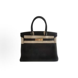 Hermes Birkin 30 Gold Clasp Platinum Bag Tote 30 Women's 89 Noir Black