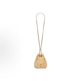 SAINT LAURENT YSL JOECASSANDRE Bucket Bag Crossbody Shoulder Bag Women's Natural