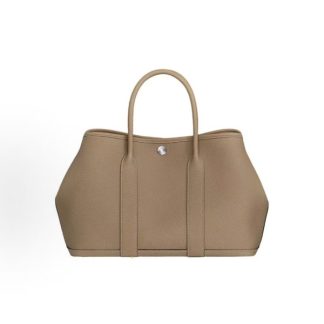 HERMES Garden Party 36 Silver Buckle Tote Bag 36 Women's 1C Poussiere Dust