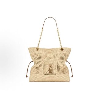 SAINT LAURENT Jamie Lucky Bag Logo Tote Bag Tote Bag Shopping Bag Tote Bag Shoulder Bag Regular Women's Natural Brick Red