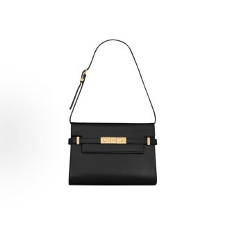 SAINT LAURENT YSL Manhattan Crossbody Shoulder Bag Women's Black