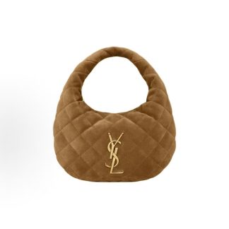 SAINT LAURENT YSL Icarino BABY Quilted Bronzer Tote Small Women's Brown