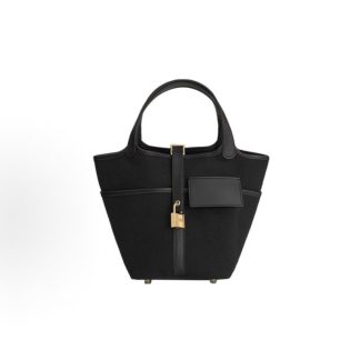 Hermes Picotin Lock 18 pocket Bucket Bag Tote 18 Women's 89 Noir Black