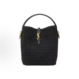 SAINT LAURENT Logo Adjustable Detachable Shoulder Strap Carry Crossbody Shoulder Bag Women's Black