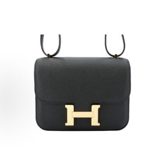 HERMES Constance Mini 19 Gold Hardware Women's 89 Noir Black