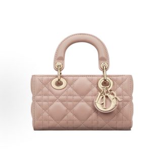 DIOR Lady D-Joy Shoulder Bag Crossbody Bag Tote Bag Super Mini Women's Rose Pink