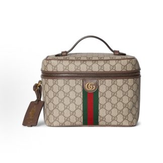 GUCCI Savoy Porter Distressed Gold Accessories Zip Closure Tote Bag Medium Women's Beige Dark