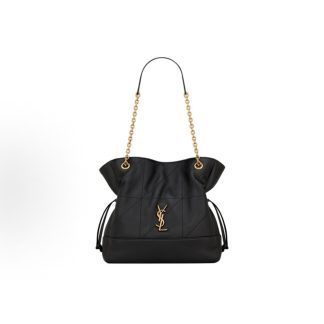 SAINT LAURENT YSL Jamie Small Lucky Bag Metal Logo Chain Shoulder Strap Tote Bag Tote Bag Shopping Bag Tote Shoulder Bag Small Black