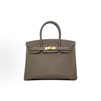 HERMES Birkin 30 Gold Hardware Women's 18 Etoupe Elephant Grey
