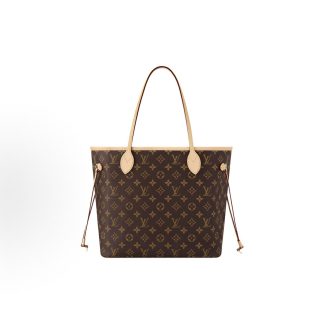LOUIS VUITTON NEVERFULL MM Tote Bag, Brown