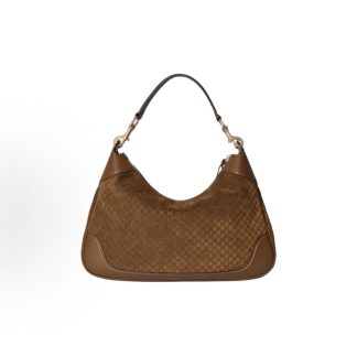GUCCI Body Detachable Hook Top Handle Zip Fastening Shoulder Bag Medium Women's Brown