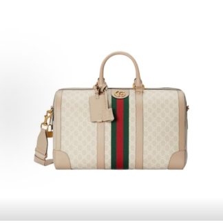 GUCCI Savoy Adjustable Detachable Shoulder Strap One Shoulder Crossbody Handbag Travel Bag Men's Off-White Burgundy Red