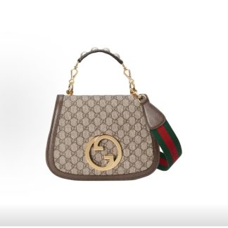 GUCCI Gucci Blondie One Shoulder Crossbody Tote Bag Medium Women's Brown