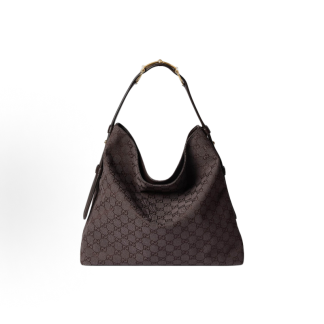 GUCCI Beatrix Horsebit Double G Letter Print Tote Bag Tote Bag Shopping Bag Tote Bag Large Women's Dark Brown