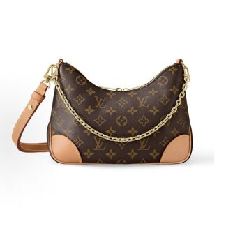 LOUIS VUITTON BOULOGNE Bag Classic Presbyopia Yellow Horn Chain Bag Armpit Bag Crossbody Shoulder Bag Brown