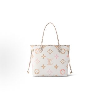 LOUIS VUITTON NEVERFULL Summer Limited Watercolour Collection Monogram Print Tote Bag Tote Bag Shopping Bag Tote Bag Tote Bag Medium Size