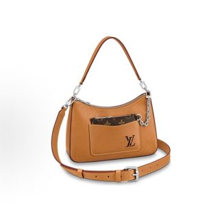 LOUIS VUITTON Marelle Classic Portable Elegant Versatile Epi Underarm Bag Tote Crossbody Shoulder Bag Regular Caramel Brown Yellow