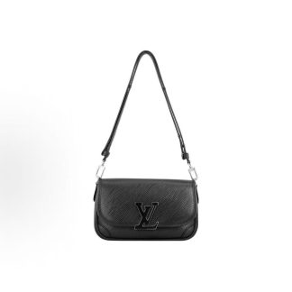 LOUIS VUITTON Buci Epi Grained Resin Logo crossbody shoulder bag black